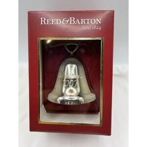 Vintage 2007 Reed & Barton Sliver Plated Christmas Bell Ornament